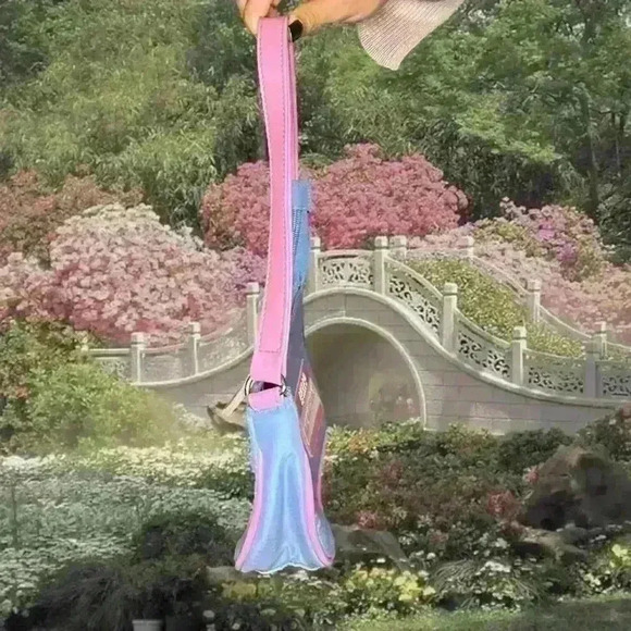 Y2k 90s  Baby Blue/Pink Mini Shoulder Bag - Picture 5 of 8